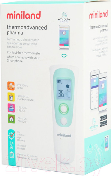Изображение товара Инфракрасный термометр Miniland Thermoadvanced Pharma / 89379