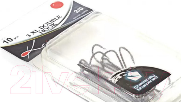 Изображение товара Набор крючков рыболовных KOI 3 XL Double Hook 3/0 (10шт)