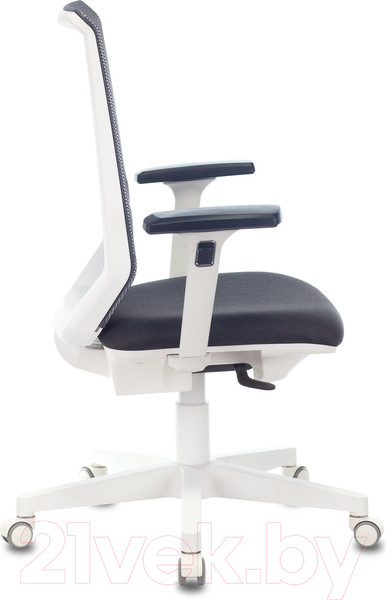 Изображение товара Кресло офисное Бюрократ MC-W611N (сетка темно-серая TW-04/ткань 38-417/пластик белый)