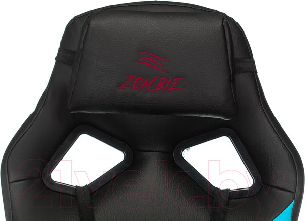 Изображение товара Кресло геймерское Бюрократ Zombie Driver (черный/голубой)