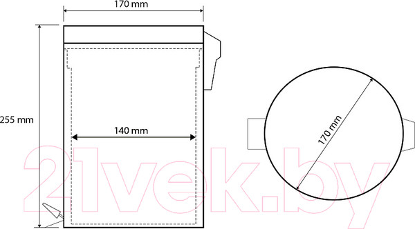 Изображение товара Мусорное ведро Bemeta 104315025a