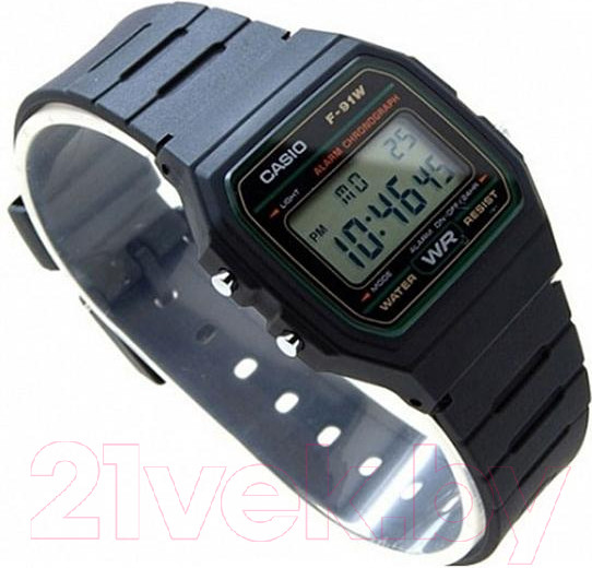 Изображение товара Часы наручные мужские Casio F-91W-3