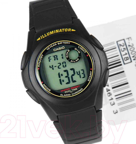 Изображение товара Часы наручные мужские Casio F-200W-9A