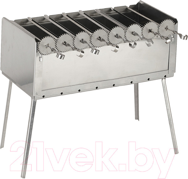 Изображение товара Вертел для шампуров Кедр Плюс Большой Шашлычник ВШ-8 (серебристый)