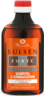 Изображение товара Шампунь для волос Mirrolla Сульсен Форте с климбазолом против перхоти (250мл)
