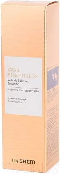 Изображение товара Эмульсия для лица The Saem Snail Essential EX Wrinkle Solution Emulsion (150мл)