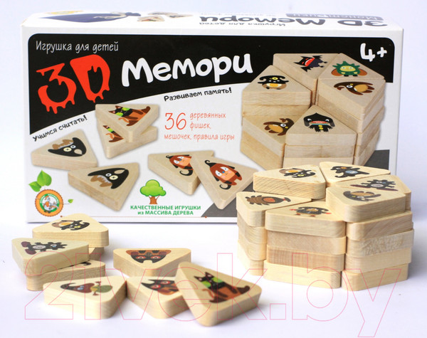 Изображение товара Настольная игра Десятое королевство 3D Мемори. Монстрики / 02903