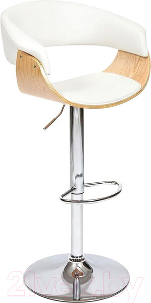 Изображение товара Стул барный Tetchair Vimta (белый/натуральный/хром)