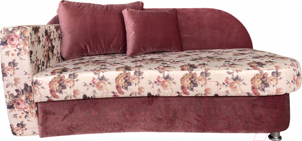 Изображение товара Тахта Lama мебель Пингвин-5 правый (Arcadia Salmon/Amigo Berry)