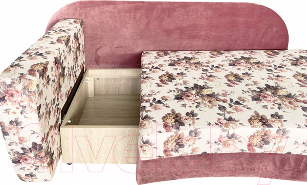 Изображение товара Тахта Lama мебель Пингвин-5 правый (Arcadia Salmon/Amigo Berry)