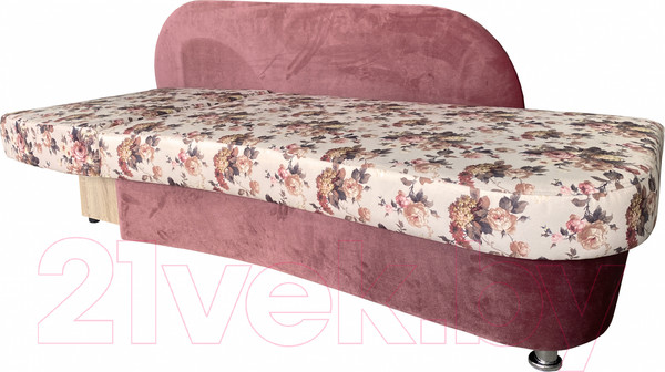 Изображение товара Тахта Lama мебель Пингвин-5 правый (Arcadia Salmon/Amigo Berry)