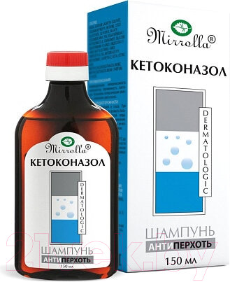 Изображение товара Шампунь для волос Mirrolla От перхоти с кетоконазолом (150мл)