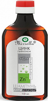 Изображение товара Шампунь для волос Mirrolla От перхоти с цинк пиритионом (150мл)