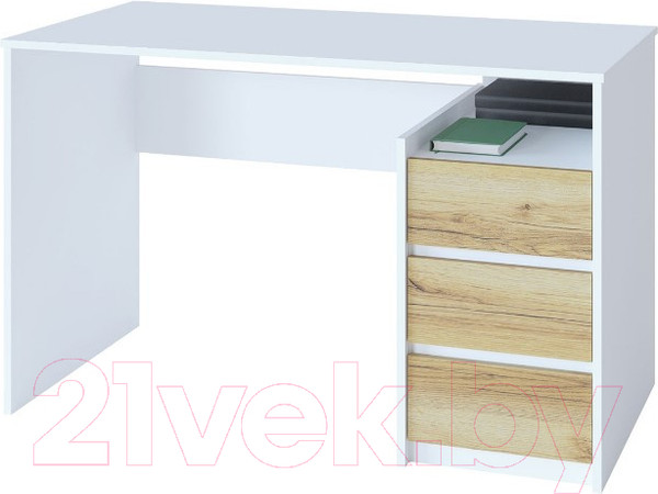 Изображение товара Письменный стол Сокол-Мебель СПм-21 (белый/дуб делано)