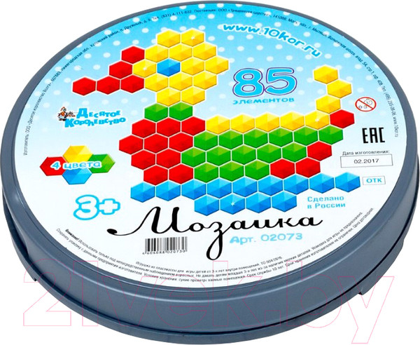 Изображение товара Развивающая игрушка Десятое королевство Мозаика шестигранная / 02073