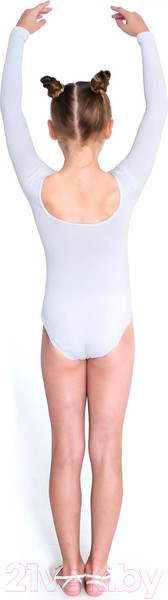 Изображение товара Купальник для художественной гимнастики Indigo Sport SM-093 (р-р 42, белый)