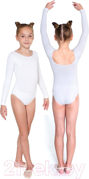Изображение товара Купальник для художественной гимнастики Indigo Sport SM-093 (р-р 42, белый)