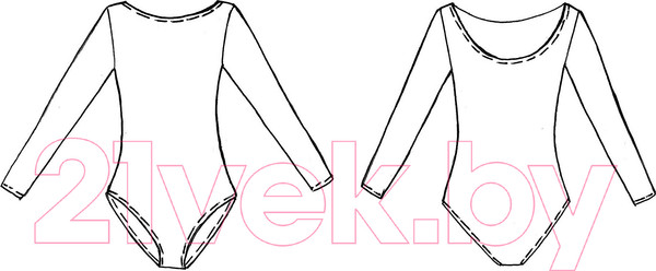 Изображение товара Купальник для художественной гимнастики Indigo Sport SM-093 (р-р 42, белый)