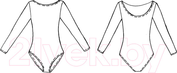 Изображение товара Купальник для художественной гимнастики Indigo Sport SM-093 (р.26, белый)