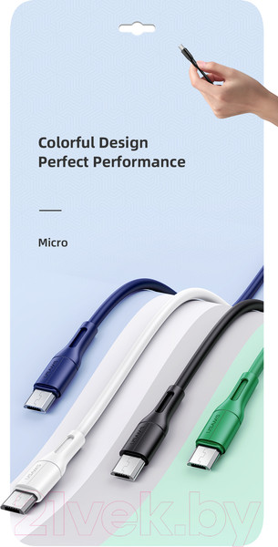 Изображение товара Кабель Usams U68 Micro / US-SJ502 (1м, черный)