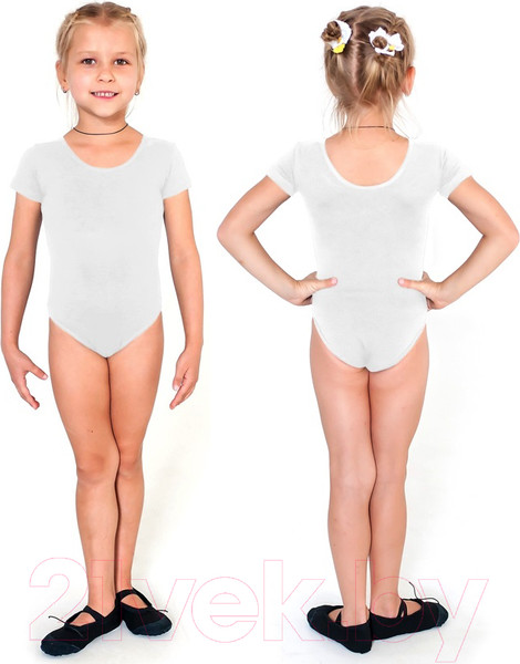 Изображение товара Купальник для художественной гимнастики Indigo Sport SM-327 (р.28, белый)