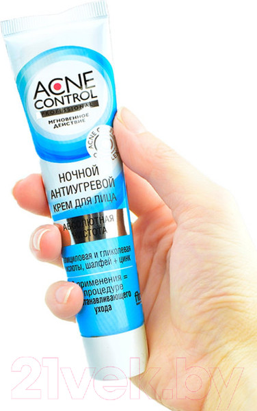 Изображение товара Крем для лица Acne Control Professional ночной антиугревой абсолютная чистота (45мл)