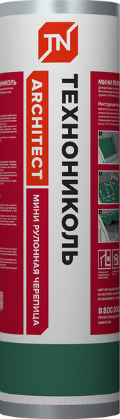 Изображение товара Черепица Технониколь Мини Зеленый (рулон)