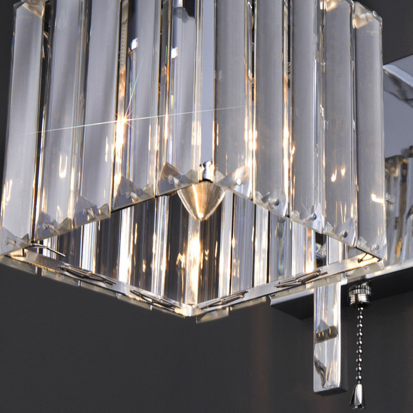 Изображение товара Бра Евросвет 10126/1 (хром/прозрачный хрусталь)