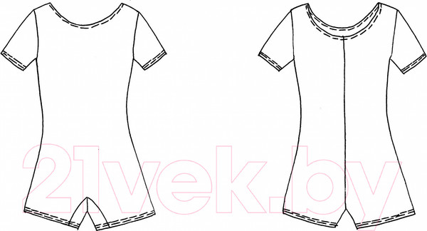 Изображение товара Комбинезон гимнастический Indigo Sport SM-188 (р.36, черный)