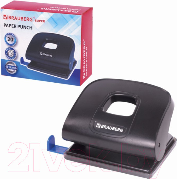 Изображение товара Дырокол Brauberg Extra / 229091 (черный)