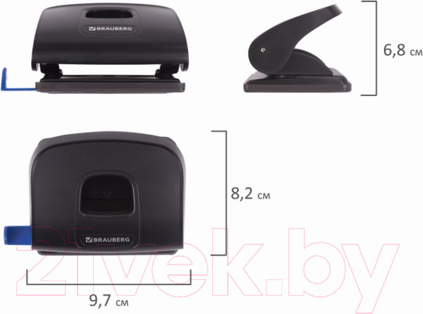 Изображение товара Дырокол Brauberg Extra / 229091 (черный)