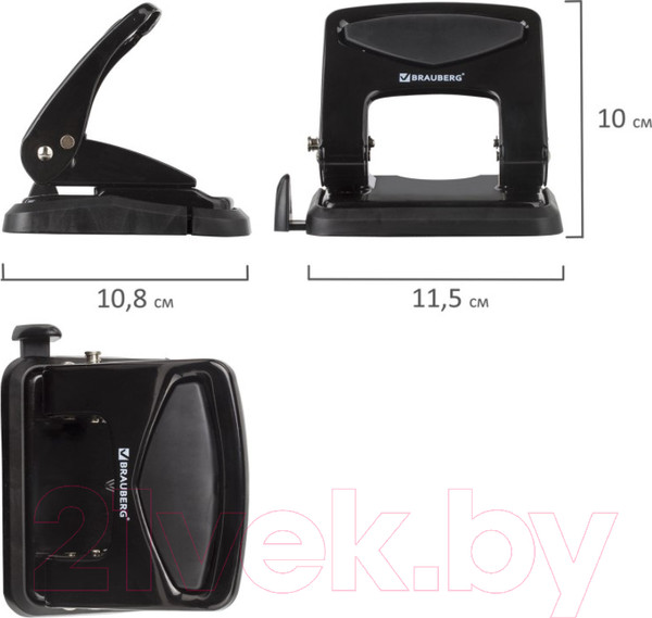 Изображение товара Дырокол Brauberg PN-150M / 227788 (черный)