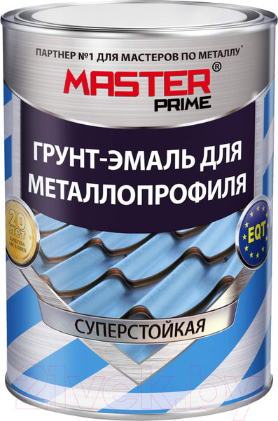Изображение товара Грунт-эмаль Master Prime Для металлопрофиля RAL3005 (900г, красное вино)