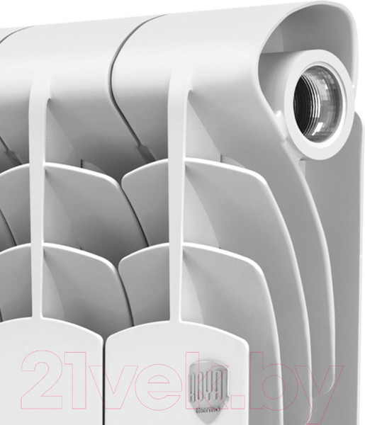 Изображение товара Радиатор биметаллический Royal Thermo Revolution Bimetall 500 (6 секций, с монтажным комплектом, кронштейном и кранами)