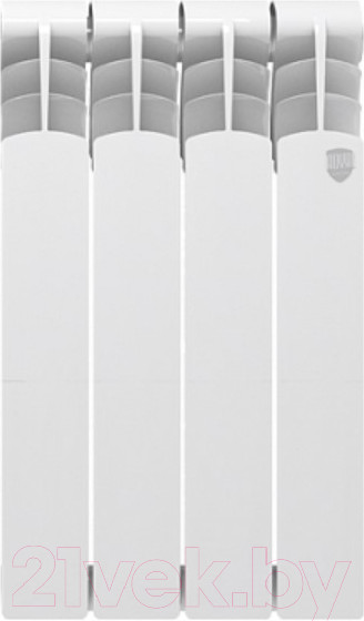 Изображение товара Радиатор биметаллический Royal Thermo Revolution Bimetall 500 (4 секции, с монтажным комплектом, кронштейном и кранами)