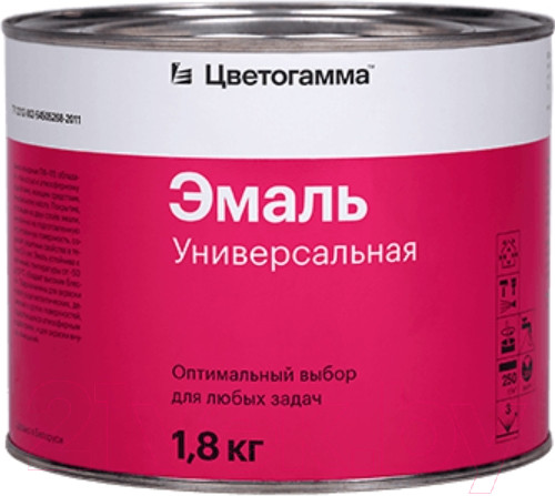 Изображение товара Эмаль Цветогамма ПФ-115 ТУ (1.8кг, белый)