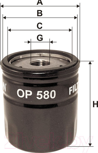 Изображение товара Масляный фильтр Filtron OP580