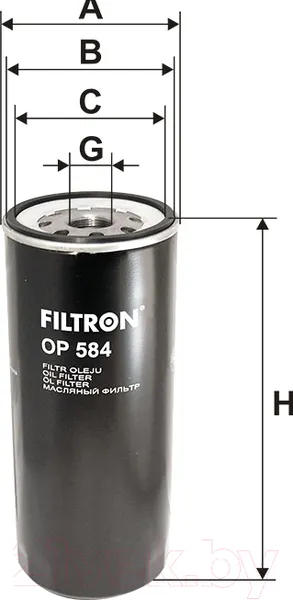 Масляный фильтр Filtron OP584 — фото 6
