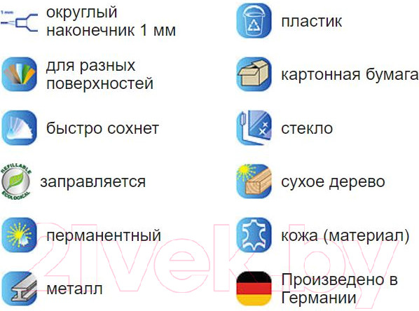 Изображение товара Маркер перманентный Edding 370 / e-370-1 (черный)