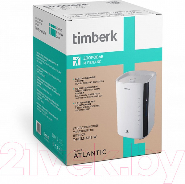 Изображение товара Ультразвуковой увлажнитель воздуха Timberk T-HU3.5-A14E-W