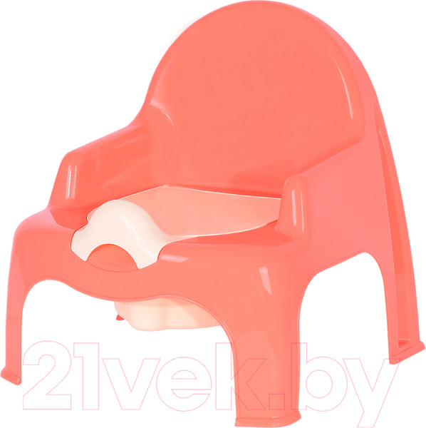 Изображение товара Детский горшок Эльфпласт EP023 (коралловый/кремовый)