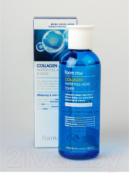 Изображение товара Тонер для лица FarmStay Collagen Water Full Moist Toner  (200мл)