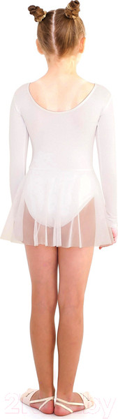 Изображение товара Купальник для художественной гимнастики Indigo Sport SM-190 (р. 36, белый)