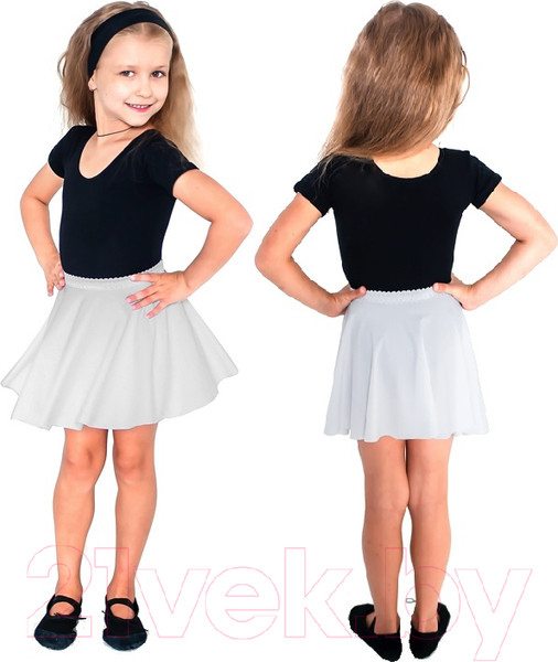 Изображение товара Юбка для художественной гимнастики Indigo Sport SM-078 (р. 32-34, белый)