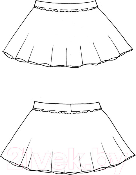 Изображение товара Юбка для художественной гимнастики Indigo Sport SM-079 (р. 24-26, черный)