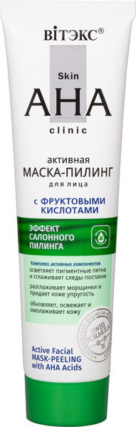 Изображение товара Маска для лица кремовая Витэкс Skin AHA Clinic Активная маска-пилинг с фруктовыми кислотами (100мл)
