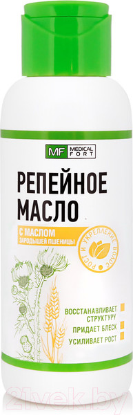 Изображение товара Масло косметическое Medicalfort Репейное с маслом зародышей пшеницы (100мл)