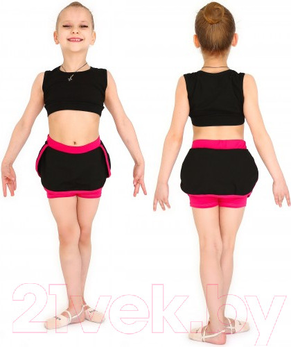 Изображение товара Юбка-шорты детские Indigo Sport SM-351 (р.28, черный/фуксия)