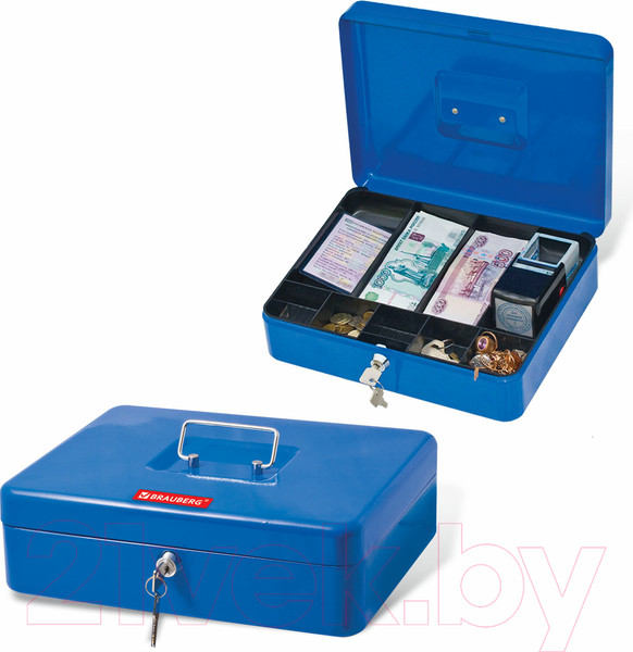 Изображение товара Кэшбокс Brauberg 290336 (синий)