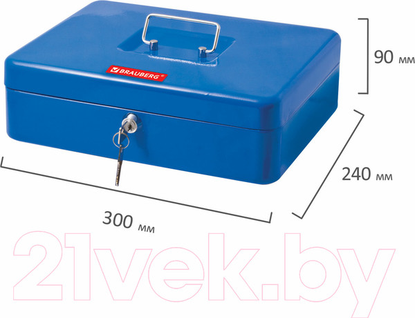 Изображение товара Кэшбокс Brauberg 290336 (синий)